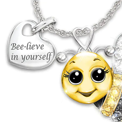 Faithful Bee Charm Necklace