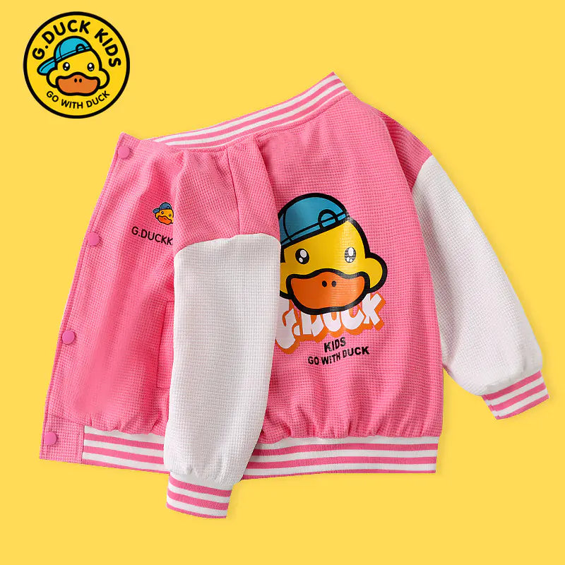Kid's Haro Yellow Duck Trendy Baseball Jacket