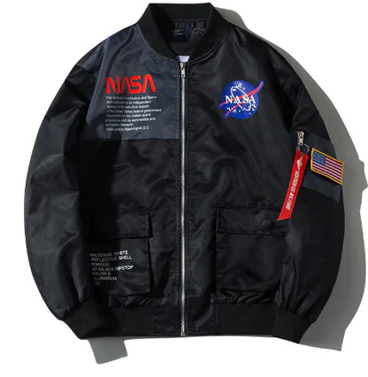 Men's Casual Jacket - Loose Fit Cotton Baseball Coat