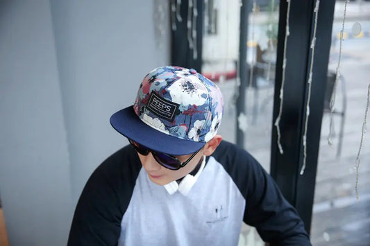 Hip Hop Floral Snapback Cap