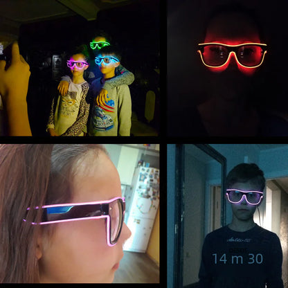 LED Neon Glasses for Music Parties and Events