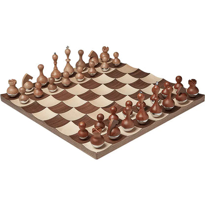 High-End Wooden Creative Chess Set for Home