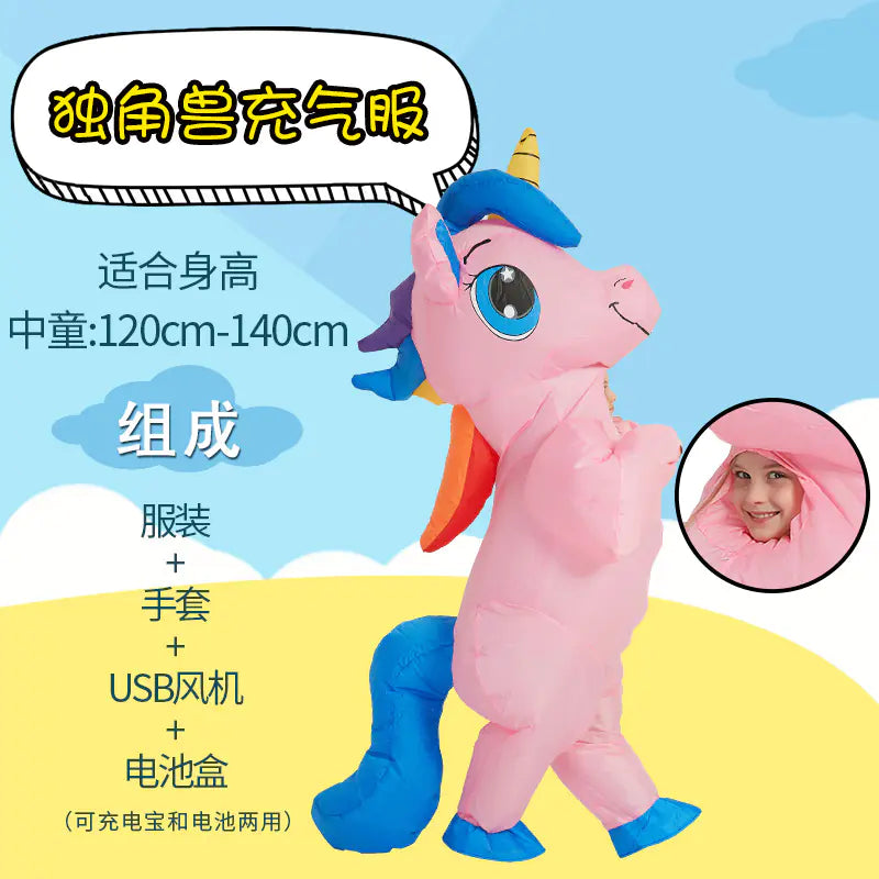 Inflatable Dinosaur Costume for Kids and Adults