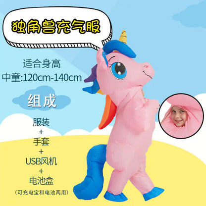 Inflatable Dinosaur Costume for Kids and Adults