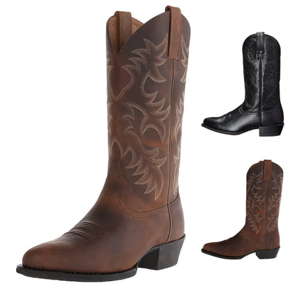 Women's Stylish Embroidered Cowboy Boots