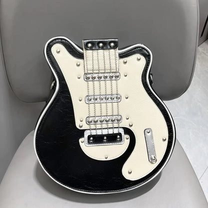 Women's Guitar-Shaped Shoulder Bag
