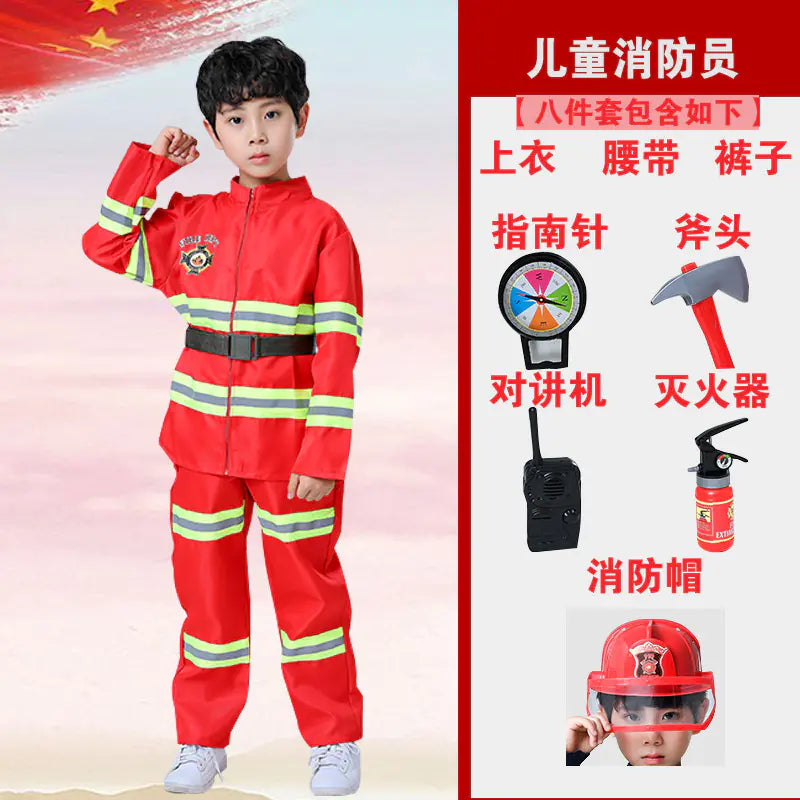 Firefighter Hero Costume for Kids