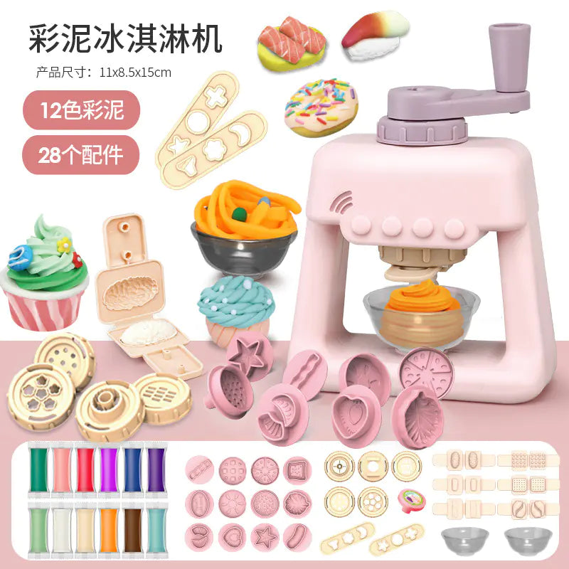DIY Creative Kids Clay Noodle Make and Molding Set