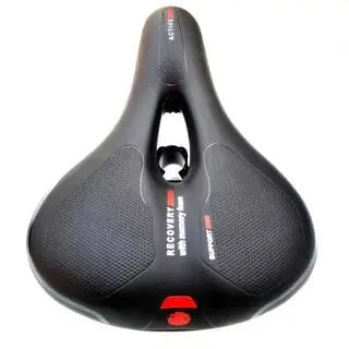 Comfortable Wide Mountain Bike Seat with Taillight