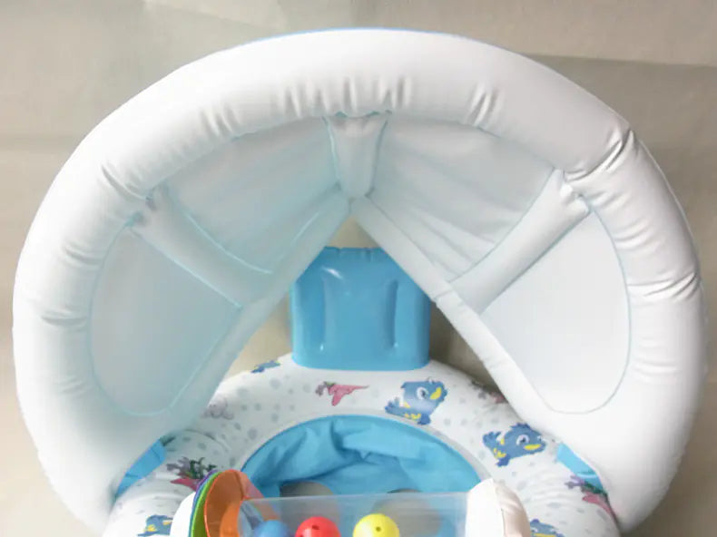 Parent-Child Swim Ring with Sun Protection