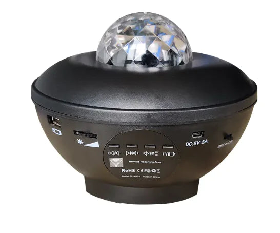 Bluetooth Music Laser Projector Night Light | Multi-Color with Remote