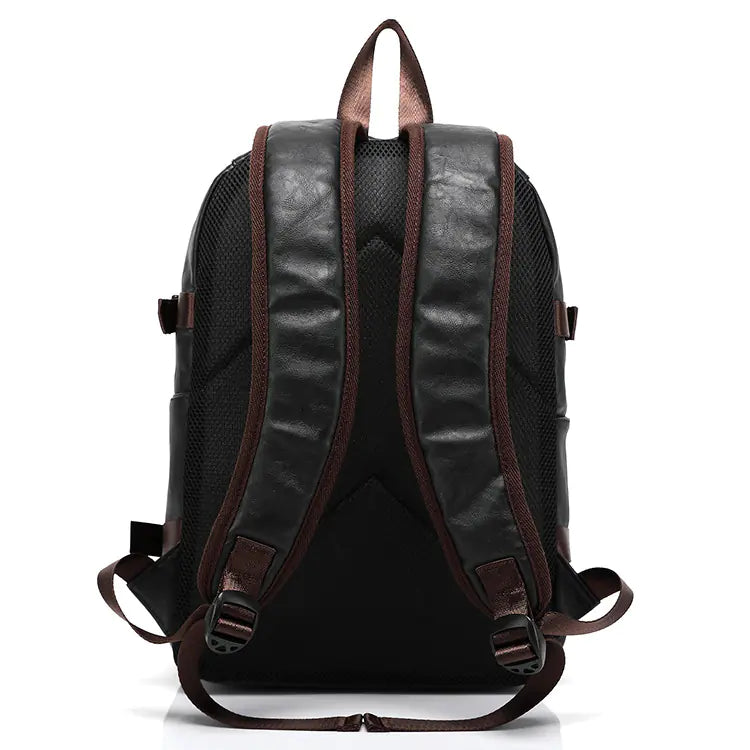 Leather Backpack and Book Bag