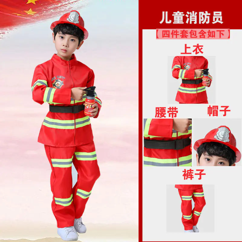 Firefighter Hero Costume for Kids