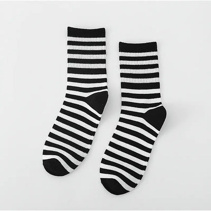 Striped Black Sports Socks for All Occasions