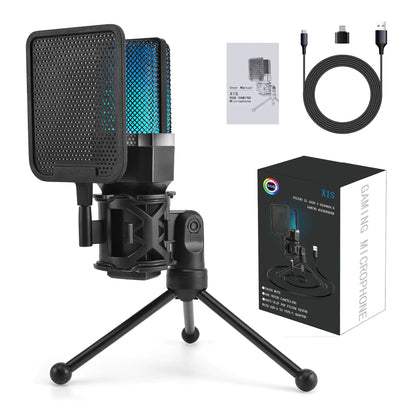 RGB Streaming Mic with Stand