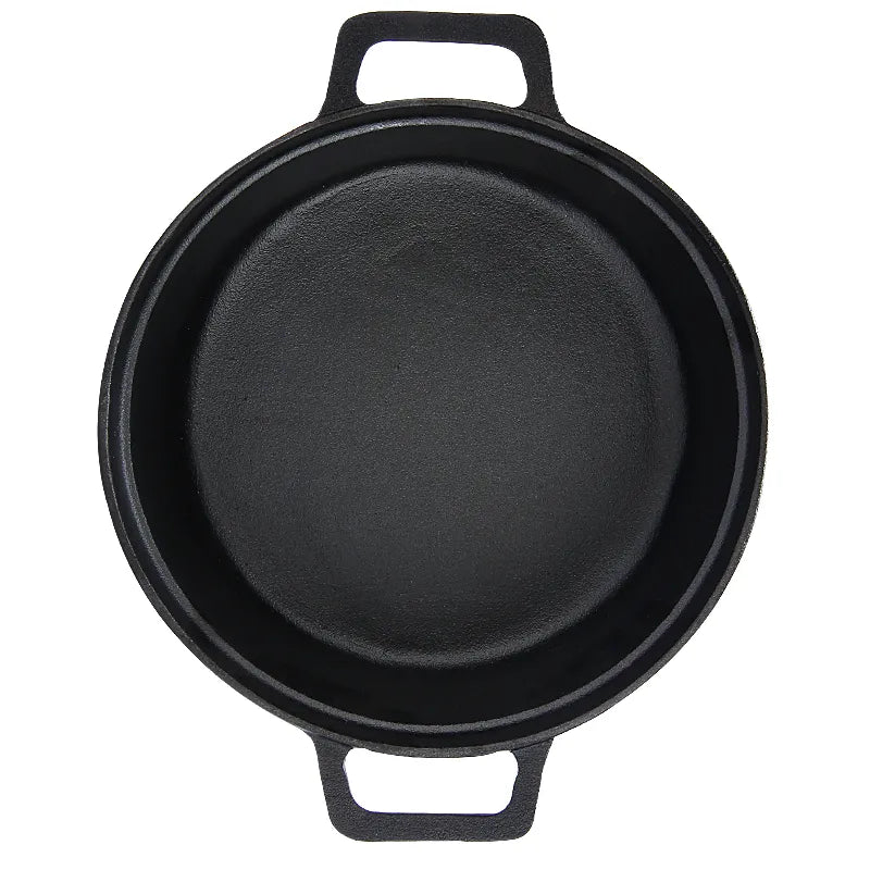 Classic 30CM Dual-Handle Cast Iron Soup Pot