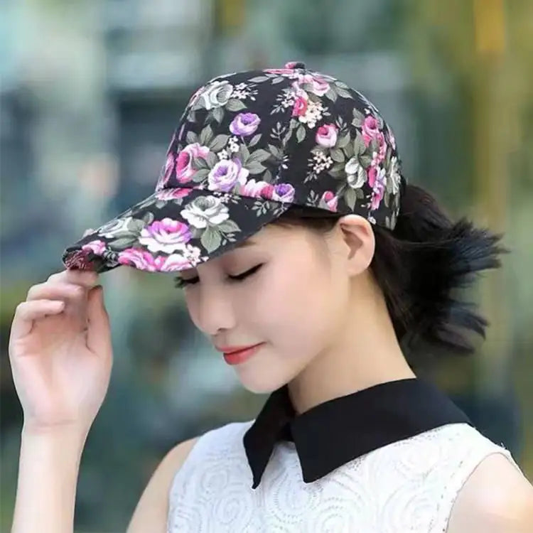 Casual Floral Sun Hat for Women