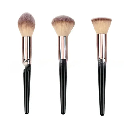 Black Makeup Brush Set – Face & Eyes