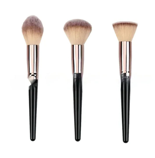 Black Makeup Brush Set – Face & Eyes