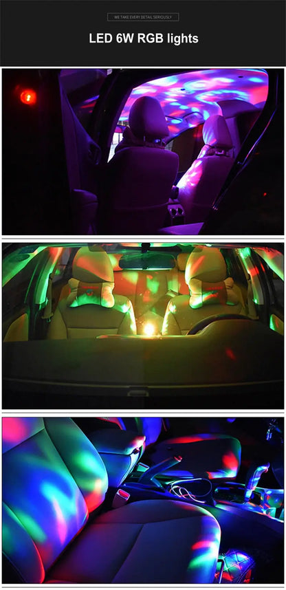 6W Mini Magic Ball Disco Lamp - RGB Voice Control