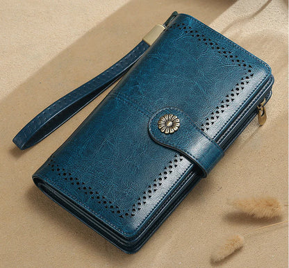Soft Leather Long Wallet for Ladies
