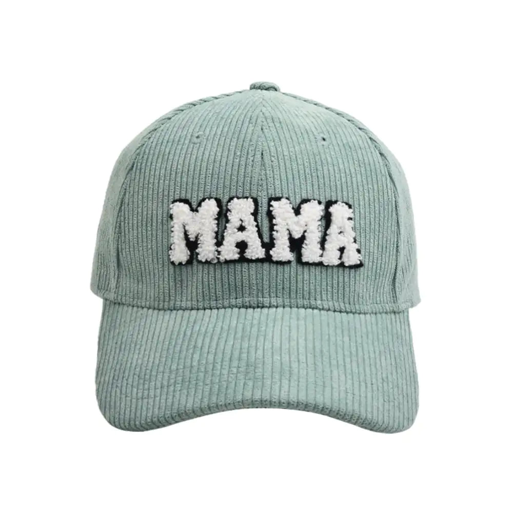 Embroidered Corduroy Baseball Cap for Parents and Kids