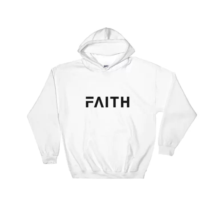 Casual Faith Print Hoodie