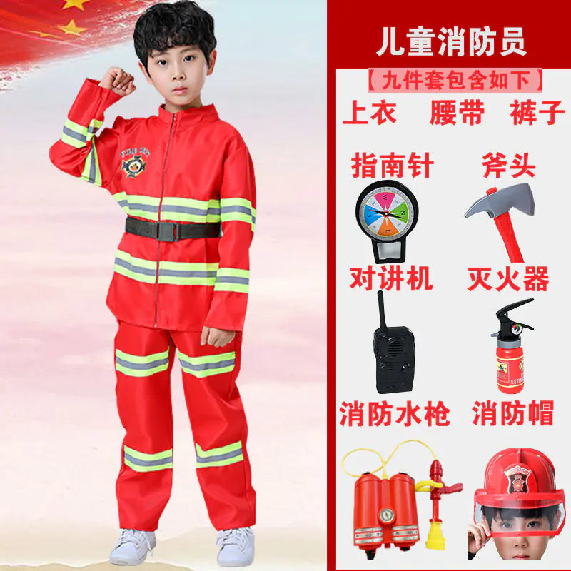 Firefighter Hero Costume for Kids