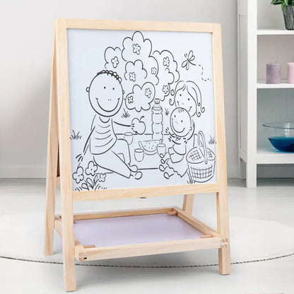 Dual-Sided Kids' Magnetic Art Easel
