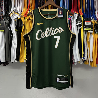 NBA 23 Celtics City Edition Jersey: Irving, Brown, Tatum