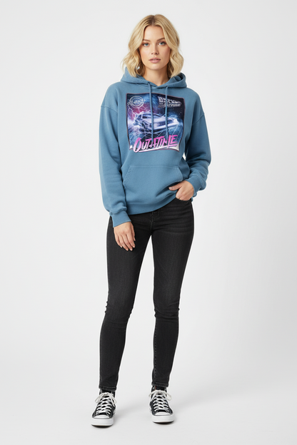 "Out of Time " Heavyweight Sunfade Oversized Hoodie