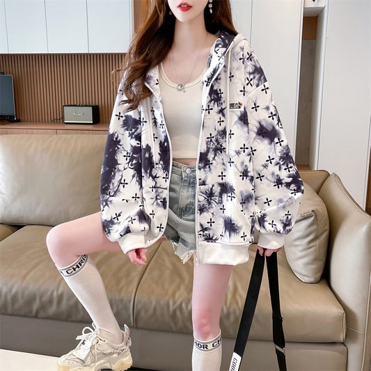 Women's Loose Colorful Western Style Cardigan  Coat