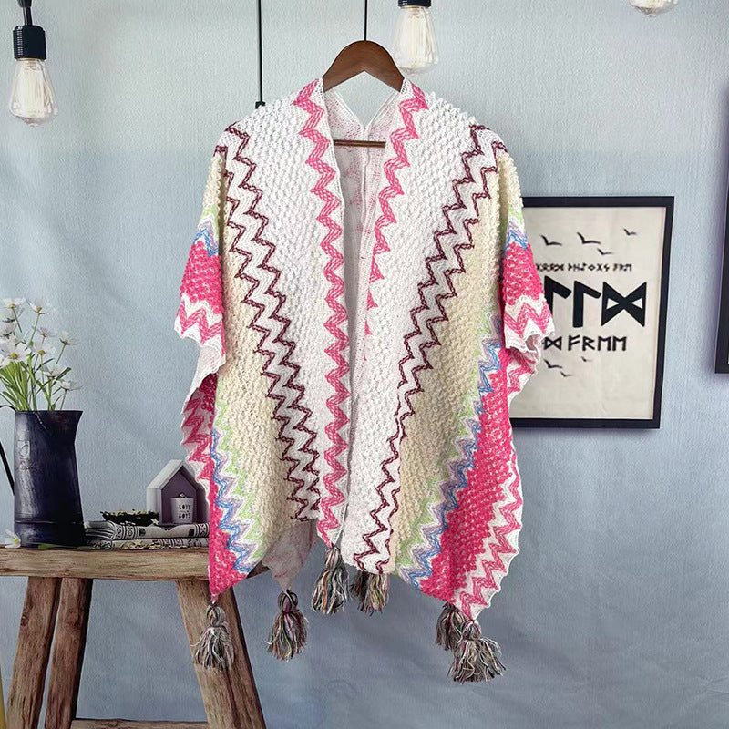 Yunnan Vintage Fringe Travel Shawl