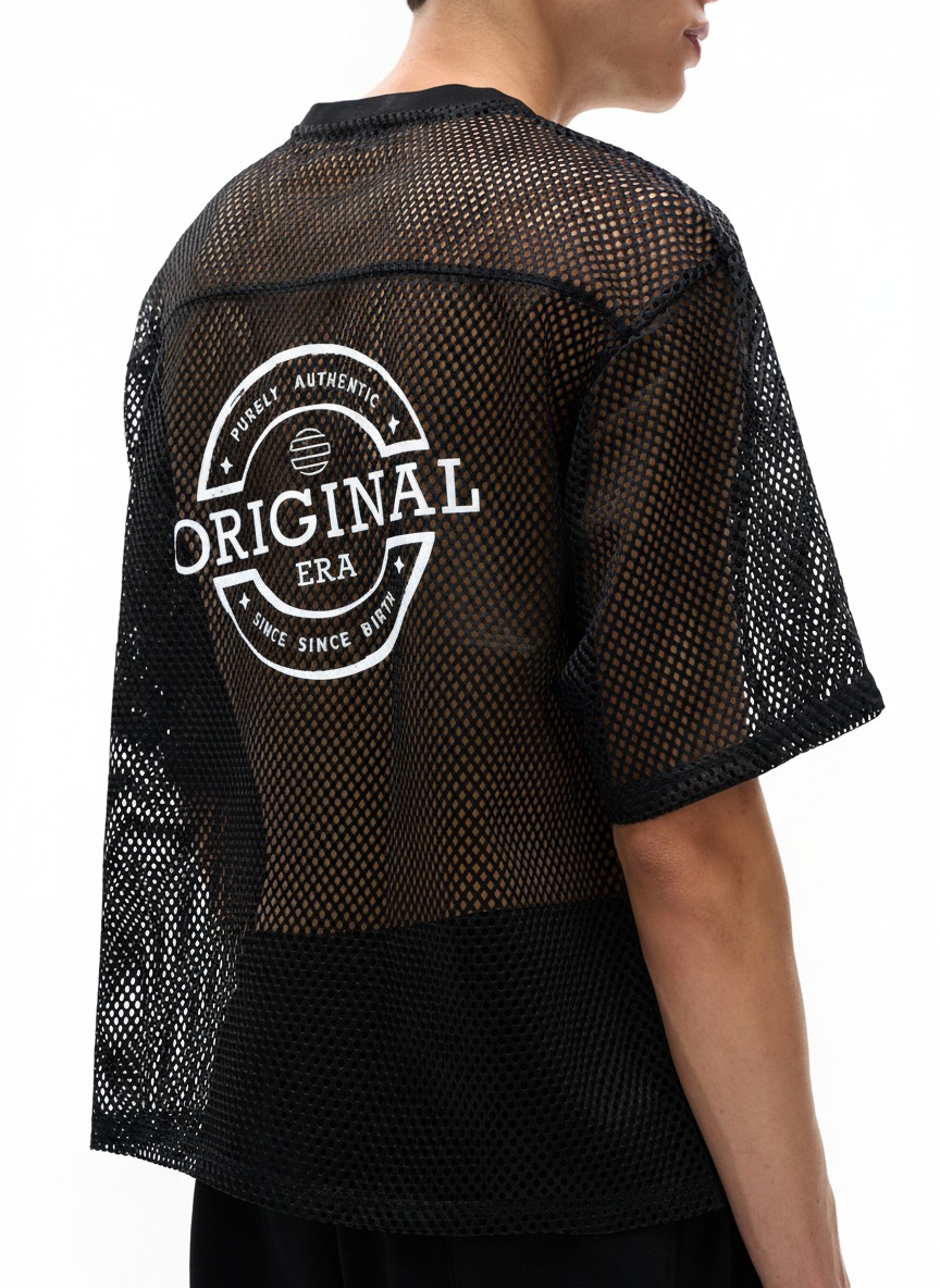See-through Boxy Net T-Shirt