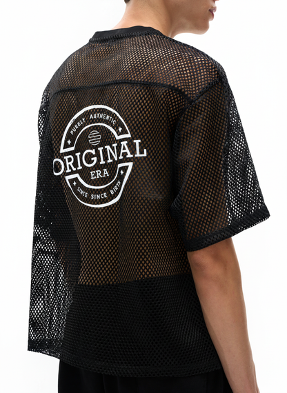 See-through Boxy Net T-Shirt
