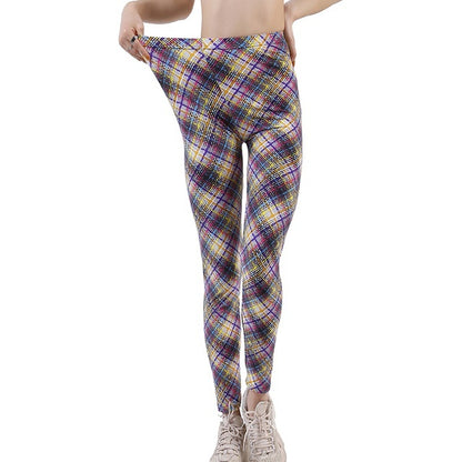 Women's Plaid Leggings Leggings