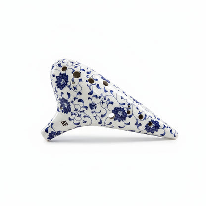 Blue and White Porcelain Ocarina