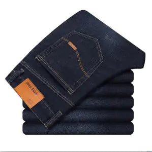 Men's Slim Straight Black Jeans