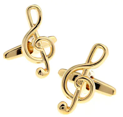 Elegant French Music Cufflinks