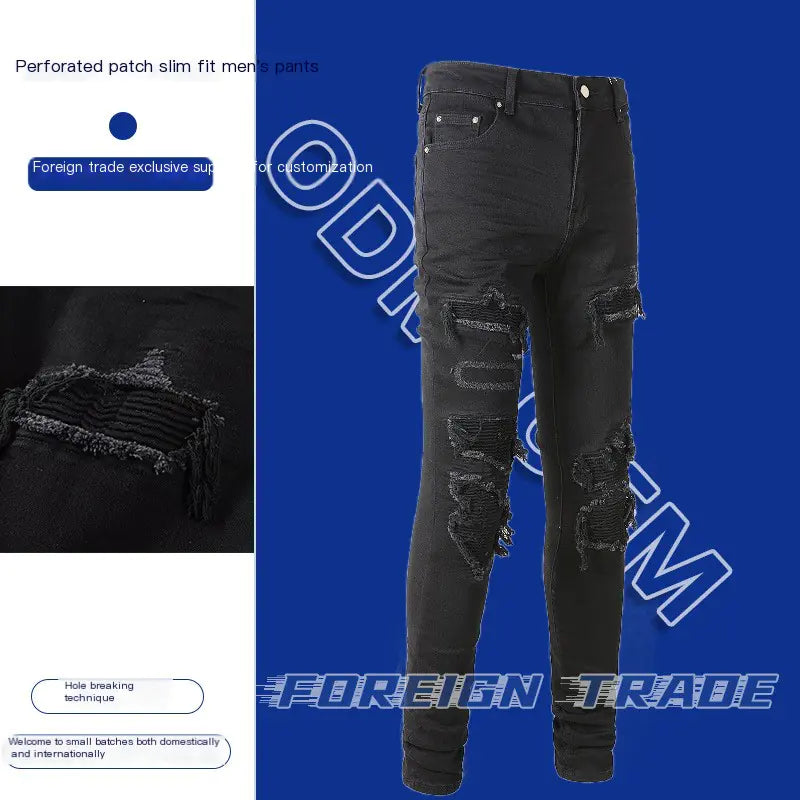 Men's Black Hole Jeans