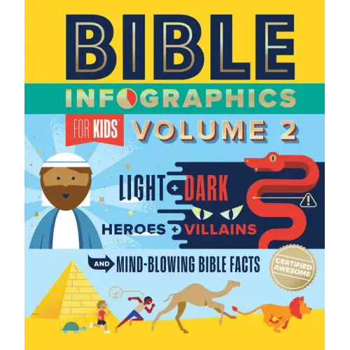 Bible Infographics for Kids Volume 2: Light and Dark, Heroes and Villains, and Mind-Blowing Bible Facts