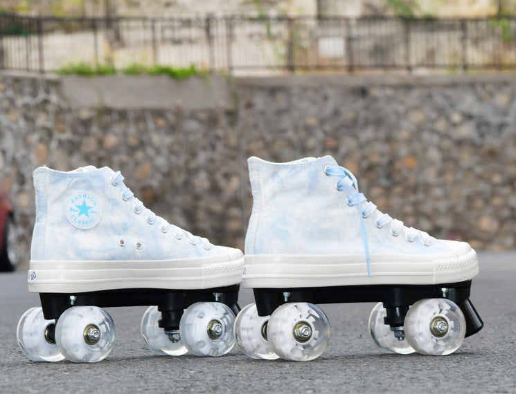 Camouflage Canvas Quad Skates