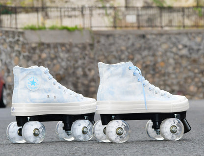 Camouflage Canvas Quad Skates