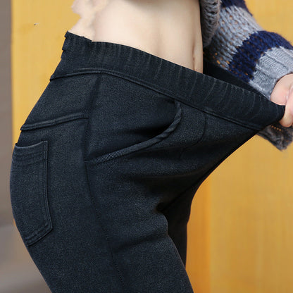 Women's Vintage Stretch Zip High Waist Jeans