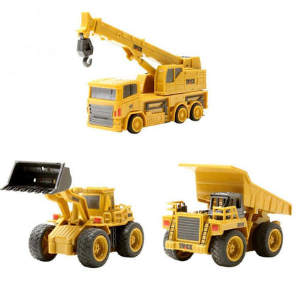 Mini Remote Control Construction Vehicle Toy Set