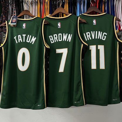 NBA 23 Celtics City Edition Jersey: Irving, Brown, Tatum