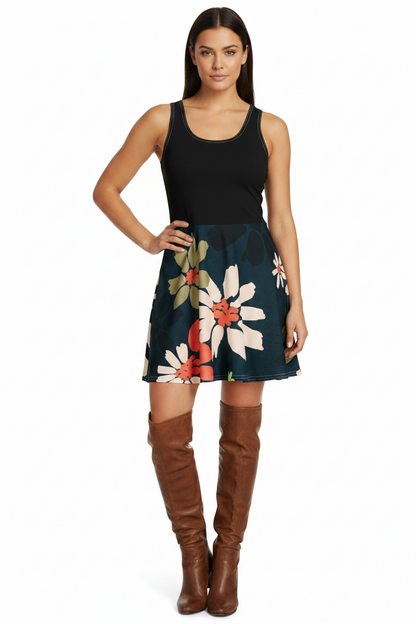 Floral Cotton Skater Dress