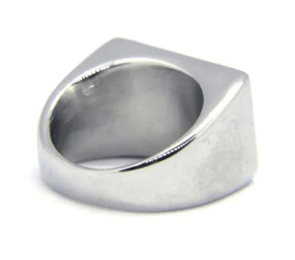 Men's Vintage Ring - Retro Digital Design