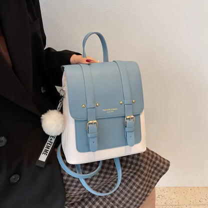 Chic Retro PU Backpack for Women