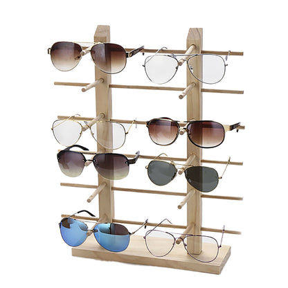 Wooden Multi-Layer Sunglasses Display Rack
